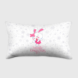 Подушка-антистресс Merry Christmas, cute bunny, цвет: 3D-принт
