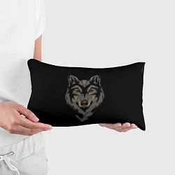 Подушка-антистресс Голова серого волка, цвет: 3D-принт — фото 2