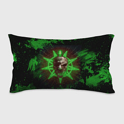 Подушка-антистресс Slipknot green star, цвет: 3D-принт