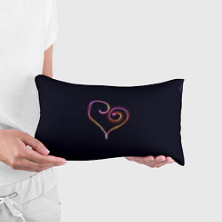 Подушка-антистресс Неоновое сердечко, цвет: 3D-принт — фото 2