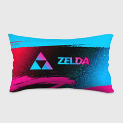 Подушка-антистресс Zelda - neon gradient: надпись и символ