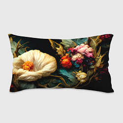 Подушка-антистресс Винтажные цветы акварелью, цвет: 3D-принт
