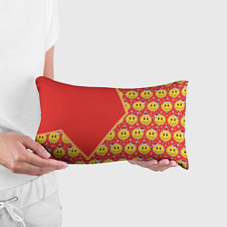 Подушка-антистресс Новогодние смайлы, цвет: 3D-принт — фото 2