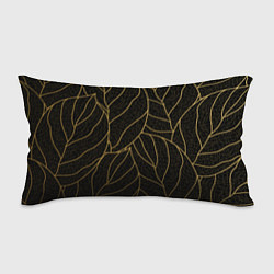 Подушка-антистресс Золотые листья градиент, цвет: 3D-принт