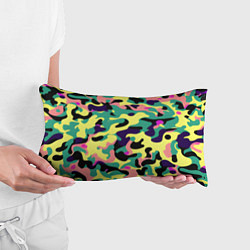 Подушка-антистресс Неоновый камуфляж, цвет: 3D-принт — фото 2