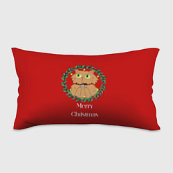 Подушка-антистресс Christmas cat with a garland