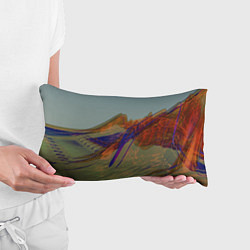 Подушка-антистресс Волнообразные разноцветные музыкальные линии, цвет: 3D-принт — фото 2