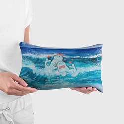 Подушка-антистресс Тюлени любви в море, цвет: 3D-принт — фото 2