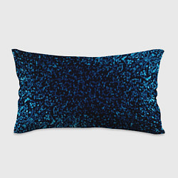 Подушка-антистресс Неоновый синий блеск на черном фоне, цвет: 3D-принт