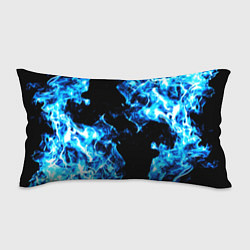 Подушка-антистресс Красивый синий огонь, цвет: 3D-принт