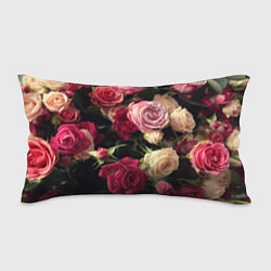 Подушка-антистресс Нежные кустовые розы, цвет: 3D-принт