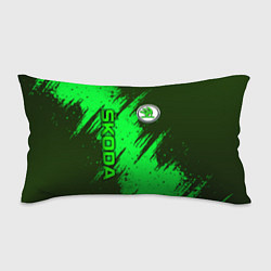 Подушка-антистресс Skoda - green, цвет: 3D-принт