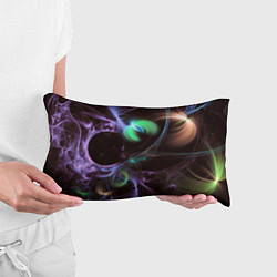 Подушка-антистресс Магические фиолетовые волны и цветные космические, цвет: 3D-принт — фото 2