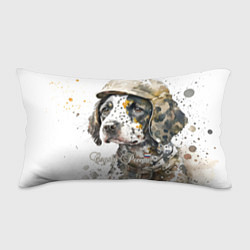 Подушка-антистресс Акварельный щенок в военном камуфляже, цвет: 3D-принт