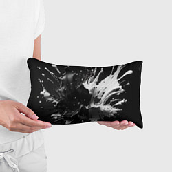 Подушка-антистресс Брызги красок - белая и черная, цвет: 3D-принт — фото 2