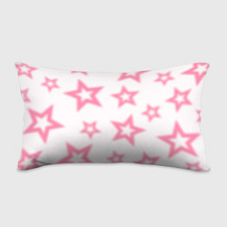 Подушка-антистресс Pink and white stars, цвет: 3D-принт