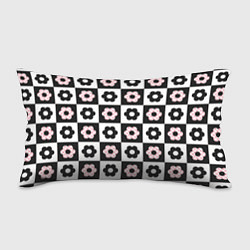Подушка-антистресс Black flower checkers