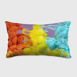 Подушка-антистресс Абстрактные разноцветные объёмные дымы, цвет: 3D-принт