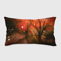 Подушка-антистресс Абстрактный красный туман и краски, цвет: 3D-принт