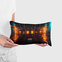 Подушка-антистресс Паттерн в стиле киберпанк, цвет: 3D-принт — фото 2