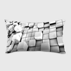 Подушка-антистресс Кубы серые выпуклые, цвет: 3D-принт