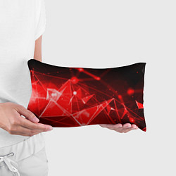 Подушка-антистресс Абстрактные красные лучи, цвет: 3D-принт — фото 2