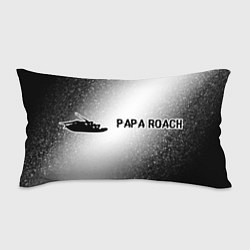 Подушка-антистресс Papa Roach glitch на светлом фоне: надпись и симво
