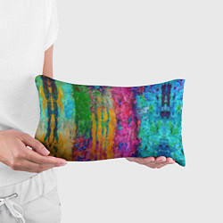 Подушка-антистресс Грубые разноцветные мазки краски, цвет: 3D-принт — фото 2