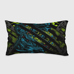 Подушка-антистресс Зеленая объемная абстракция, цвет: 3D-принт