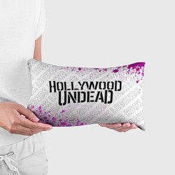 Подушка-антистресс Hollywood Undead rock legends: надпись и символ, цвет: 3D-принт — фото 2