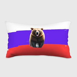 Подушка-антистресс Медведь на флаге, цвет: 3D-принт