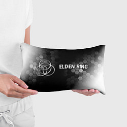 Подушка-антистресс Elden Ring glitch на темном фоне: надпись и символ, цвет: 3D-принт — фото 2