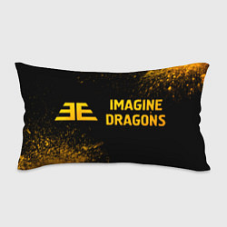 Подушка-антистресс Imagine Dragons - gold gradient: надпись и символ