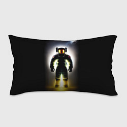 Подушка-антистресс Неоновый космонавт - нейросеть, цвет: 3D-принт