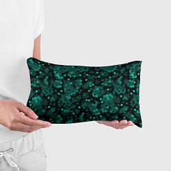 Подушка-антистресс Бирюзовые с зеленым конфетти, цвет: 3D-принт — фото 2