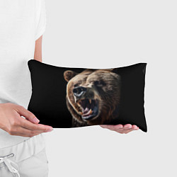 Подушка-антистресс Бурый медведь рычит, цвет: 3D-принт — фото 2