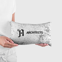 Подушка-антистресс Architects glitch на светлом фоне: надпись и симво, цвет: 3D-принт — фото 2