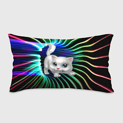 Подушка-антистресс Милая кошечка в космическом портале, цвет: 3D-принт