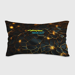 Подушка-антистресс Cyberpunk 2077 phantom liberty gold abstract, цвет: 3D-принт