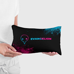 Подушка-антистресс Evangelion - neon gradient: надпись и символ, цвет: 3D-принт — фото 2