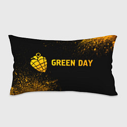 Подушка-антистресс Green Day - gold gradient: надпись и символ