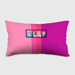Подушка-антистресс Группа Black pink на фоне оттенков розового, цвет: 3D-принт