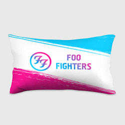 Подушка-антистресс Foo Fighters neon gradient style: надпись и символ