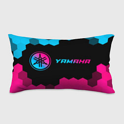 Подушка-антистресс Yamaha - neon gradient: надпись и символ