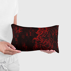 Подушка-антистресс Красный дракон - иероглифы, цвет: 3D-принт — фото 2