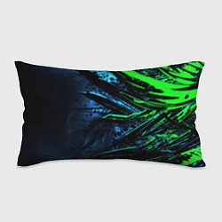 Подушка-антистресс Black green abstract