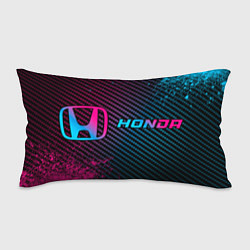 Подушка-антистресс Honda - neon gradient: надпись и символ, цвет: 3D-принт