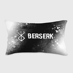 Подушка-антистресс Berserk glitch на темном фоне: надпись и символ, цвет: 3D-принт