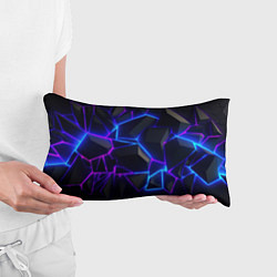 Подушка-антистресс Синий и фиолетовый неон, цвет: 3D-принт — фото 2