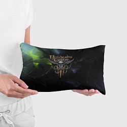 Подушка-антистресс Baldurs Gate 3 logo dark green, цвет: 3D-принт — фото 2